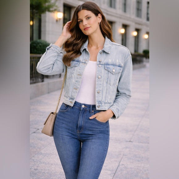 wild fable Jackets & Blazers - Wild Fable Light Wash Denim Jacket